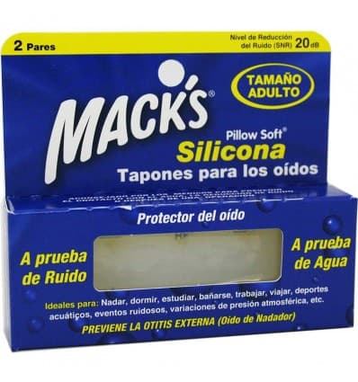 Macks Tapones Silicona Adulto 2 Pares