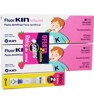 Fluorkin Infantil Duplo Pasta 50ml+50ml Duplo Promoción