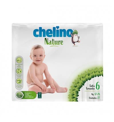 Chelino Nature Talla 6 17-28 kg 27 Unidades