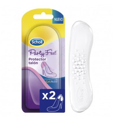 Scholl Party Feet Almohadillas Protectoras del Talón Invisibles para Mujer 2 Unidades