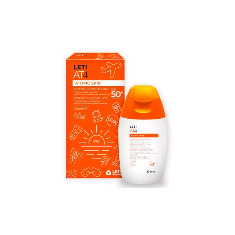 Leti At4 Defense Loción Fluida Spf50+ 100ml