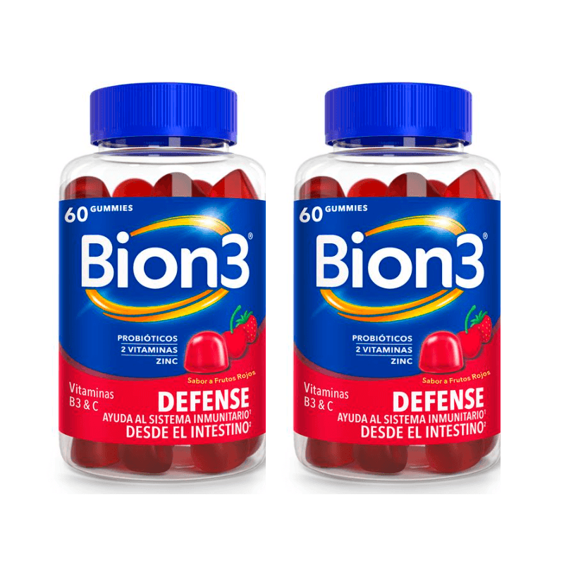 Bion3 Defense Frutos Rojos 60 + 60 Gominolas Gummies
