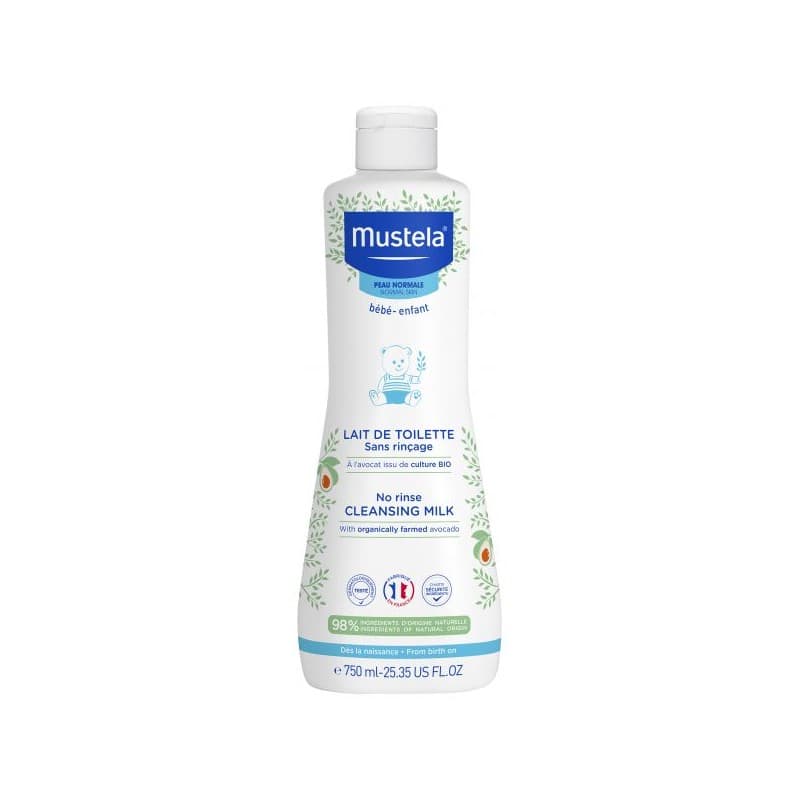 Mustela Loción Limpiadora Sin Aclarado 750 ml