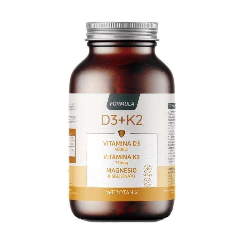 Webotanix Vitamina D3 + K2 Magnesio 60 Cápsulas