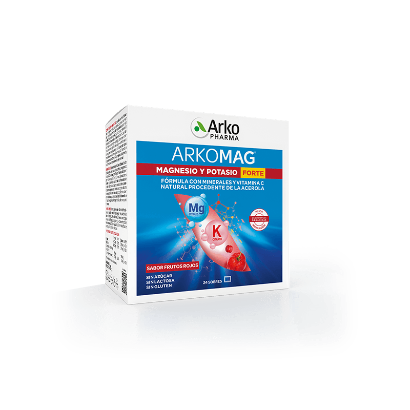 Arkomag Magnesio y Potasio Forte 24 Sobres