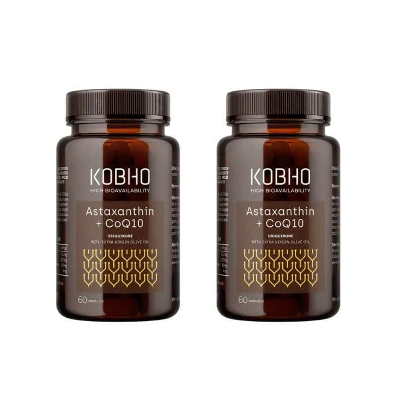 Kobho Duplo Astaxantina + CoQ10 60 +60 Cápsulas