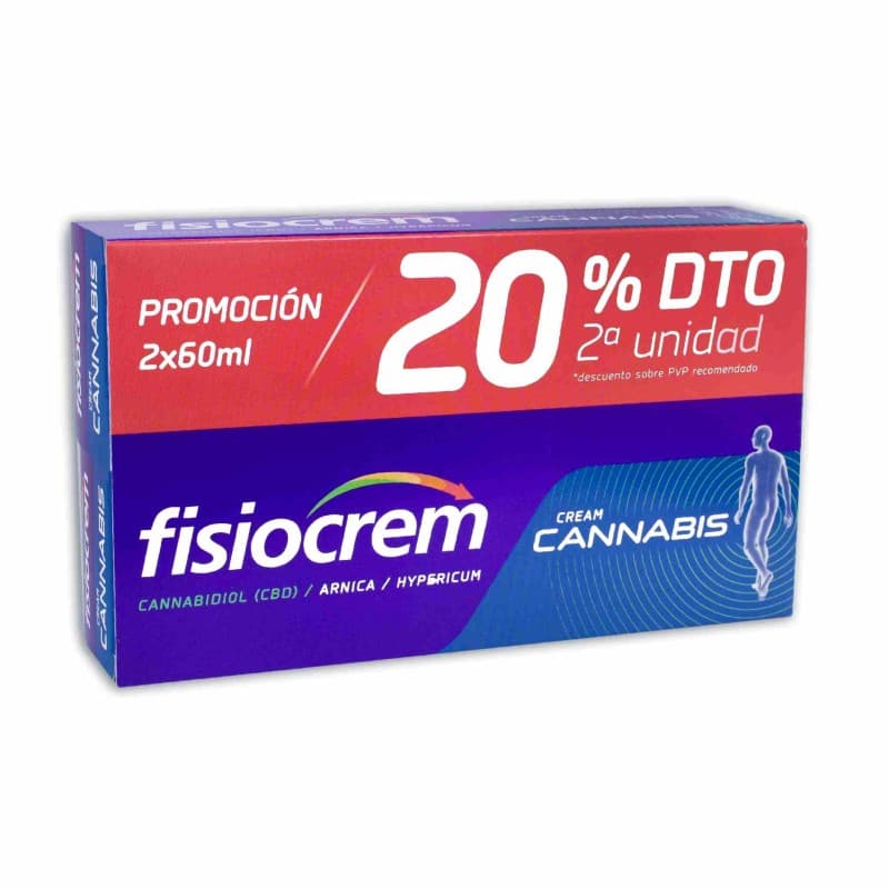 Fisiocrem Cannabis 60ml + 60ml Duplo Promoción