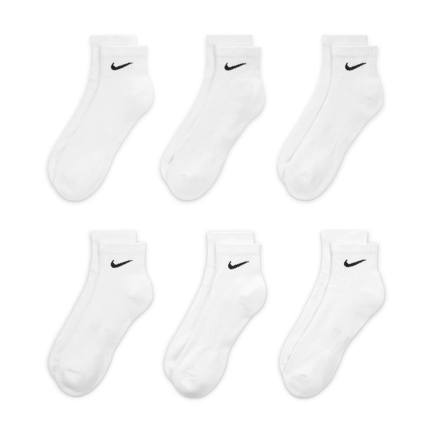 Nike Men's 6 Pack Quarter Socks - Image 3