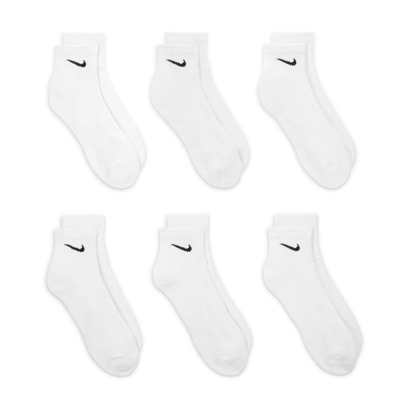Nike Men's 6 Pack Quarter Socks - Image 5