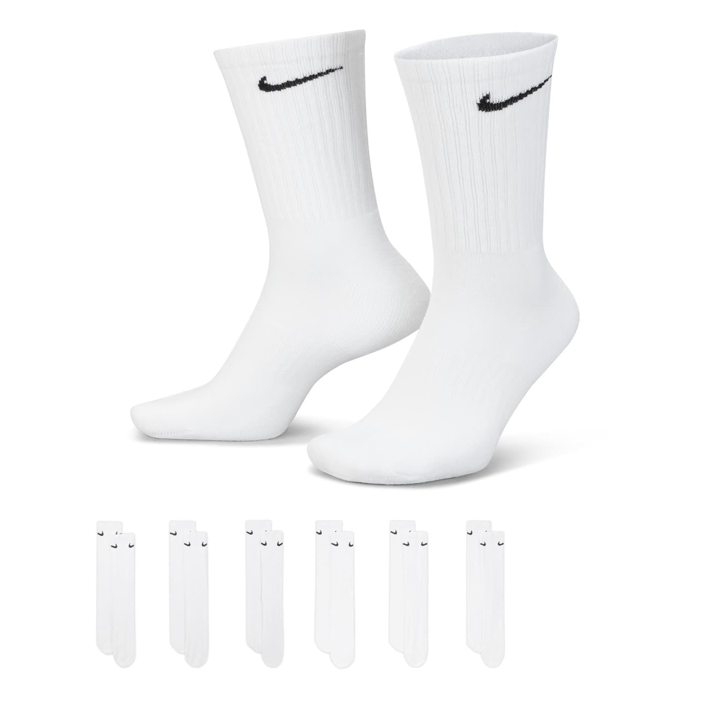 Nike 6-Pack Everyday Cushioned Training Crew Socks