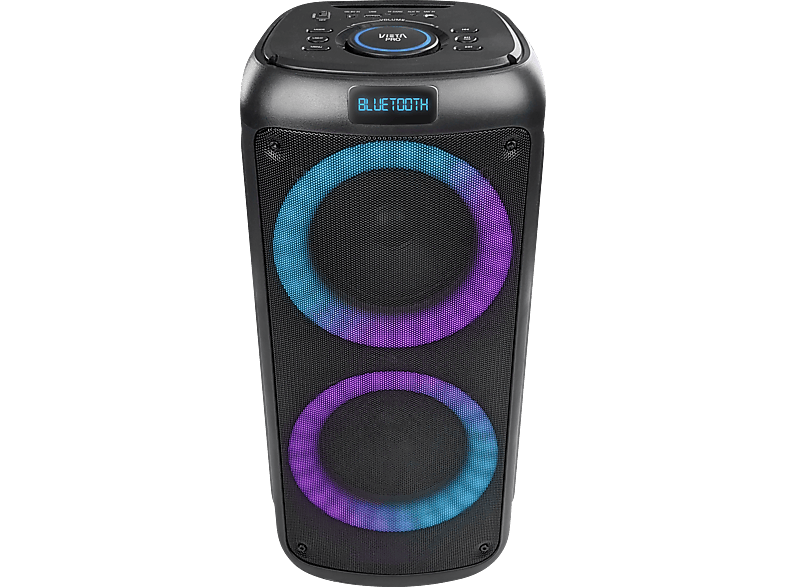 Altavoz de gran potencia - Vieta Pro Party 2, 100W, Hasta 9hs, Efecto de luces, FM, Karoake, Negro - Image 1