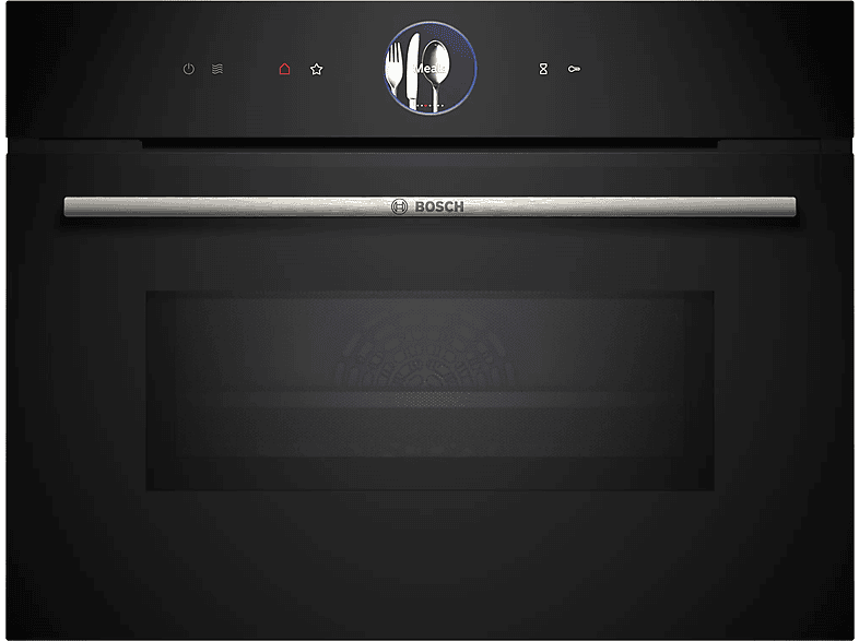 REACONDICIONADO Seminuevo Muy bueno Horno compacto con microondas - Bosch CMG7761B1, Convencional, Limpieza Pirolítica y con agua, 45l, Airecaliente4D - Image 1