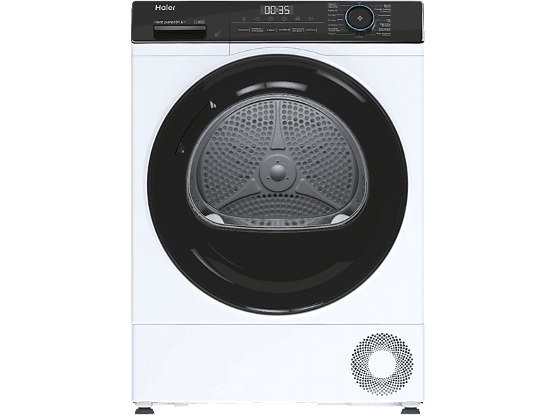 Secadora bomba de calor - Haier I-Pro Series 3 HD100-A2939E-IB , 10 kg, 15 programas, Función anti-arrugas, Tecnología I-Refresh, Blanco - Image 1