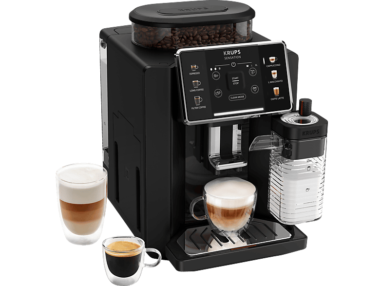 KRUPS EA9128D Sensation Milk Kaffeevollautomat Schwarz - Image 1
