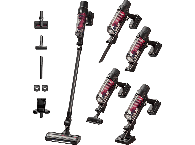 Aspirador escoba - Rowenta RH6A75WO X-Pert 7. 60 Animal Care, 140 W, 0.44 L, 45 min, Ligera, Multisuperficie, Especial mascotas, Rojo - Image 1