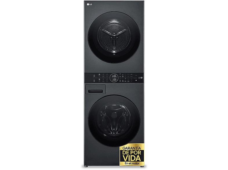 Lavadora secadora - LG WT1210BBF, Torre de lavado 12/10 kg, TurboWash™, Smart Pairing™, Inox grafito - Image 1