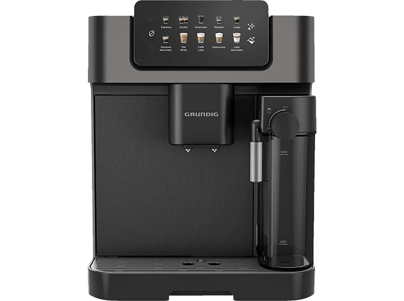 GRUNDIG KVA 7230 Kaffeevollautomat Schwarz/Dunkelsilber - Image 1