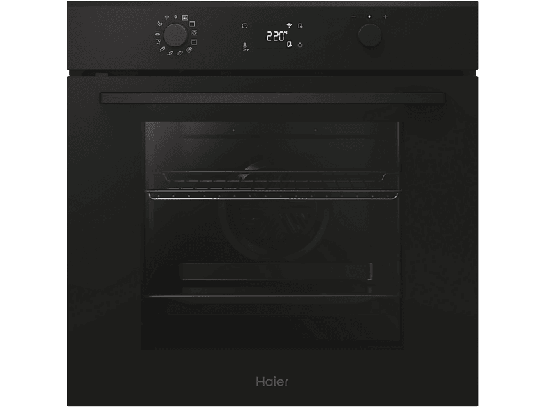 Horno - Haier ID Series 2 H6 ID2P5B3YTB, Multifunción, Pirolítico y por agua, 78 l, Wi-Fi, 60 cm, Negro - Image 1