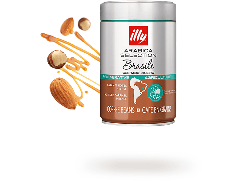 Café en grano - Illy Arábica Selection, Brasil, Notas de Caramelo, 250 g - Image 1