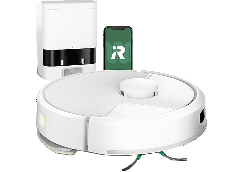 Robot friegasuelos - iRobot Roomba® 105 Combo Y351240, 12.8V, Capacidad de la Base 75 días, Autonomía 2h, Blanco - Image 1