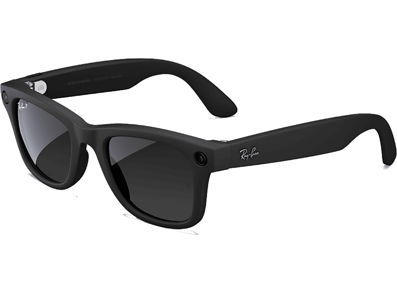 Gafas IA - Ray-Ban Meta, Wayfarer Grande, Negro mate, Polarizadas en grafito degradado - Image 1