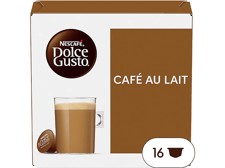 Cápsulas monodosis - Dolce Gusto Café con leche,Pack de 16 cápsulas para 16 tazas - Image 1
