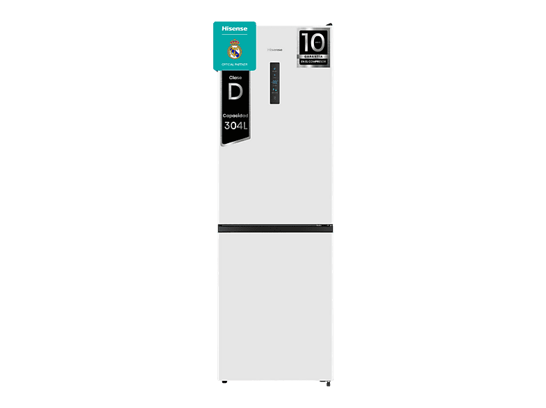 Frigorífico combi - Hisense RB390N4DWD, No Frost, 186 cm, 304 l, Multi Air Flow, Blanco - Image 1