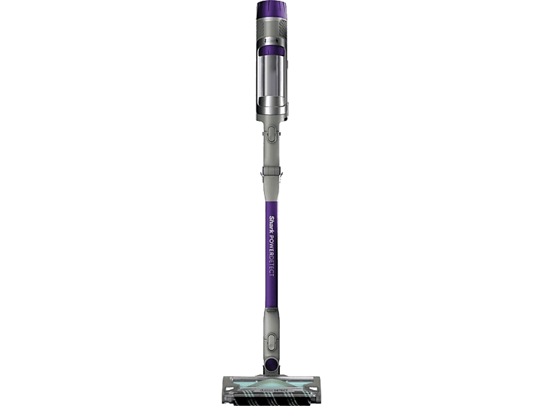 Aspirador escoba - Shark PowerDetect IP1251EUT, 380 W, 70 min Autonomía, 3 Velocidades, Pantalla LED, Tubo Flexible, Gris/Púrpura - Image 1