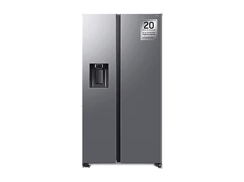 Frigorífico americano - Samsung Bespoke AI RS70F64KETEF, All Around Cooling, No Frost, 178.4 cm, 640 l, Dispensador agua y hielo, Inox - Image 1
