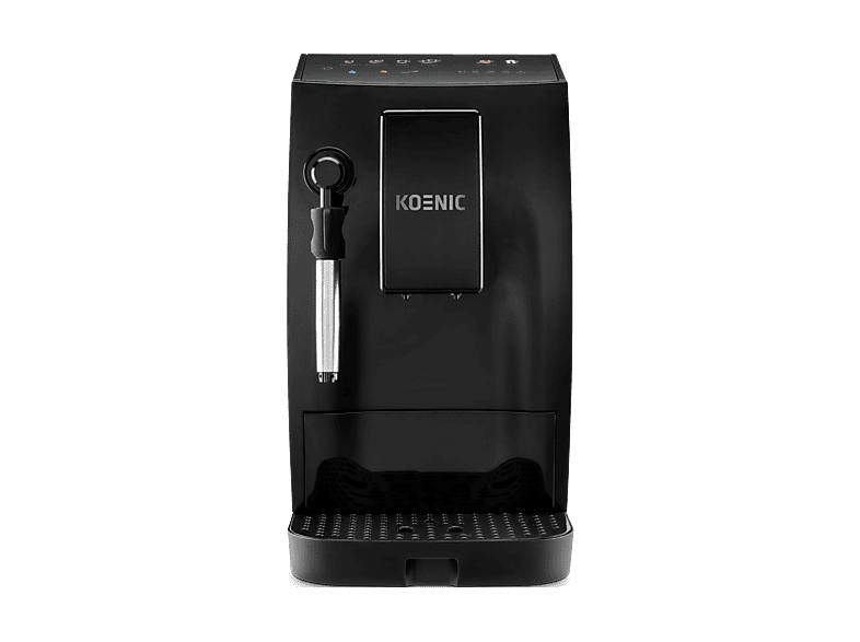 Cafetera superautomática - KOENIC KFAC 2016025 ES, 20 bar, 1.6 l, 2 tazas, Panel táctil, Molinillo cónico con 5 ajustes, Negro - Image 1