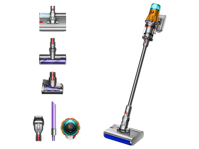 Aspirador escoba - Dyson V12s Detect™ Slim Submarine, Friegasuelos, Potencia succión 140 AW, Autonomía 60 min, Accesorios incluídos, Níquel - Image 1