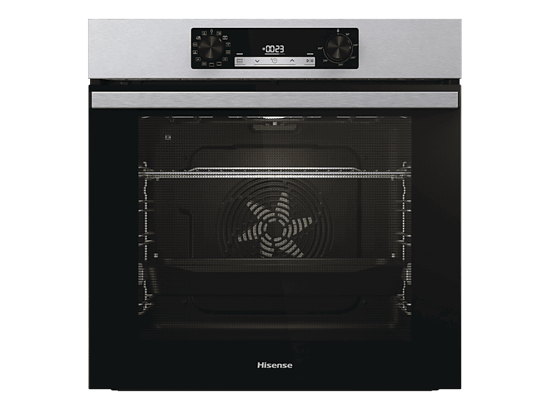 Horno - Hisense BI64213E14PX, Multifunción, Pirolítico, 77 L, 59.5 cm, Modo Air Fry, A+, Inox - Image 1