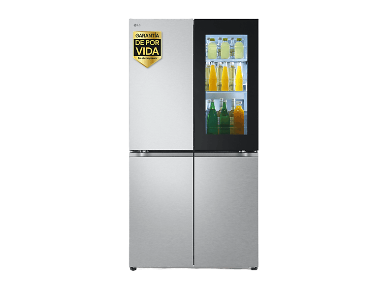 Frigorífico americano - LG GMV960MBDE, No Frost, 178.7 cm, 666 l, Instaview™, Linear Cooling™, Plata - Image 1