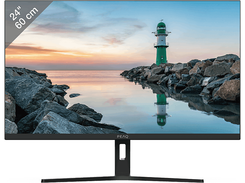 Monitor - PEAQ PMO S245-VFC, 24" Full-HD, 120 Hz, 6 ms, VA, FreeSync, Negro - Image 1