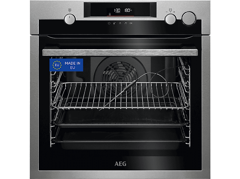 Horno a vapor - AEG BSE572360M, Multifunción, Pirolítico, 72 l, Sonda térmica, 60 cm, Inox - Image 1