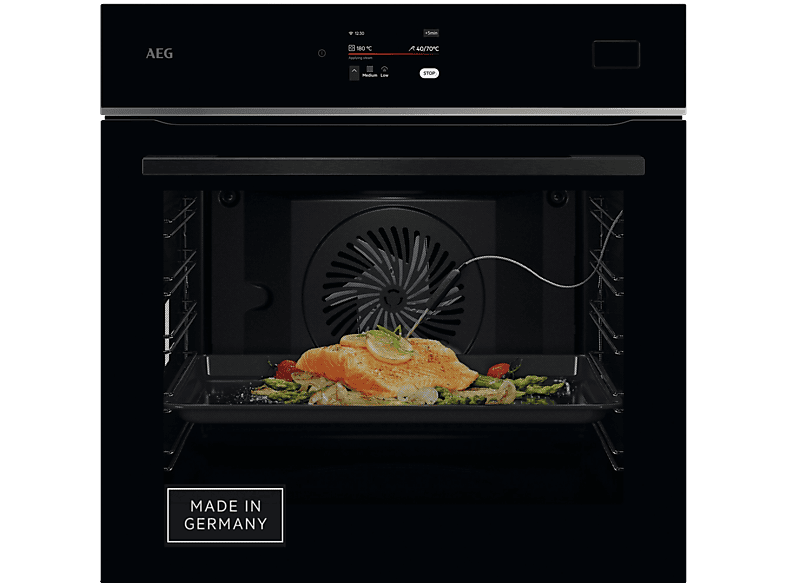 AEG TB8SB73ZAB, Einbaubackofen (Einbaugerät, 70 l, 595 mm breit), Serie 8000, Dampfgarfunktion - Image 1