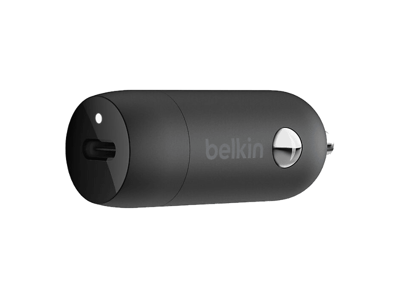 Cargador USB para coche - Belkin CCA004btBK, Dispositivos con carga USB-C, Carga rápida 30 W, Tecnología PPS, Negro - Image 1