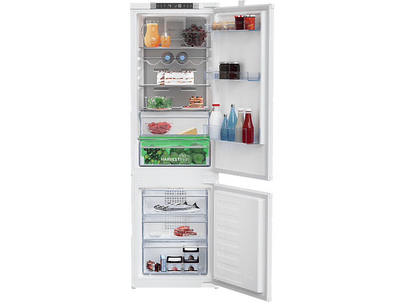 Frigorífico combi integrable - Beko BCNA275E4SN, No Frost, 177.50 cm, 254 l, Sin panelar - Image 1