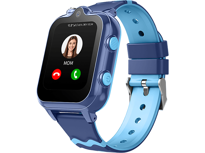 Reloj inteligente con gps mensajes videollamada 4g para niñas y niños Smartwatch Klack® - KLACK RELOJNINOS4G_AZUL, Azul - Image 1
