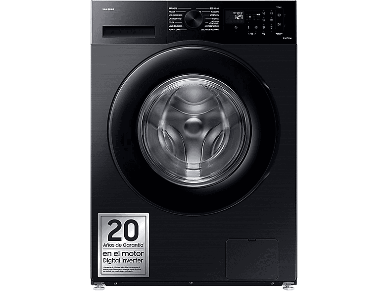 Lavadora carga frontal - SAMSUNG SAMWW90CGC04DAB_EC, 9 kg, 10 programas, Negro - Image 1
