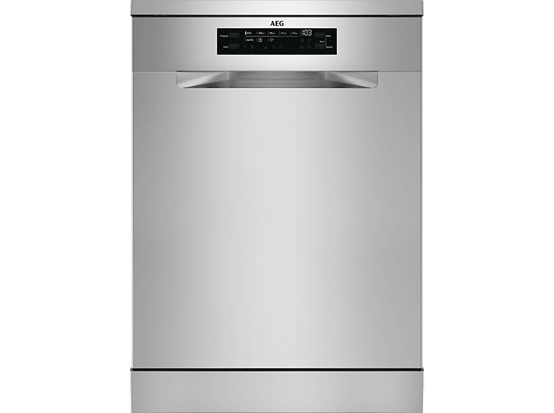 Lavavajillas libre instalación 60 cm - AEG Serie 6000 SatelliteClean FFB53627ZM, 13 servicios, 8 programas, 600 mm, INOX - Image 1