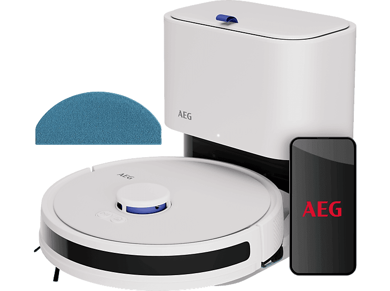 Robot aspirador - AEG AR71UW2SW, 14,4 V, Potencia de succión 4000 kPa, Depósito 2,4 l, Autonomía 125 min, Blanco concha - Image 1