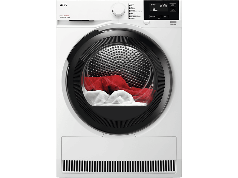 Secadora bomba de calor - AEG Serie 7000 SensiDry TR718P4OB, Bomba de calor, 10 programas, Blanco - Image 1