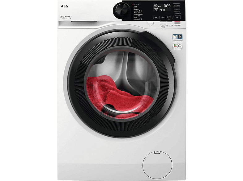Lavadora carga frontal - AEG Series 6000 LFR6284N4B, 8 kg, 1,400 rpm, Blanco - Image 1