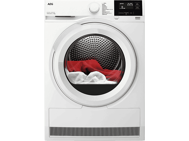 Secadora bomba de calor - AEG Serie 7000 SensiDry TR718P2OB, Blanco - Image 1
