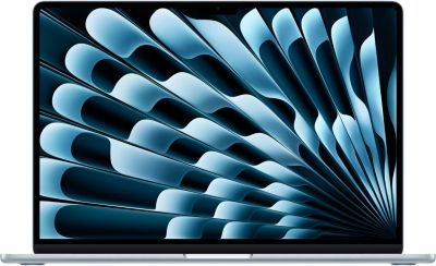 Ordinateur Apple MACBOOK Air 15" Puce M5 CPU 10 / GPU 10 coeurs Mémoire RAM 16Go Stockage 512Go SSD Bleu Ciel - Image 1