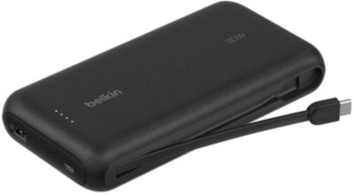Batterie externe BELKIN 20000 mAh avec cable USB-C intégre noir - Image 1