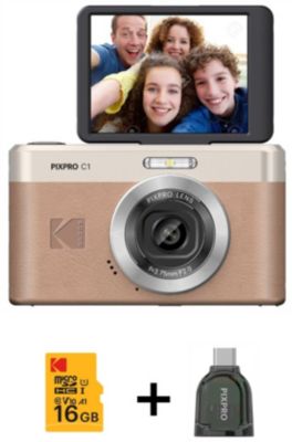 Appareil photo Compact KODAK Pixpro C1 Maron + Micro SD 16Go - Image 1