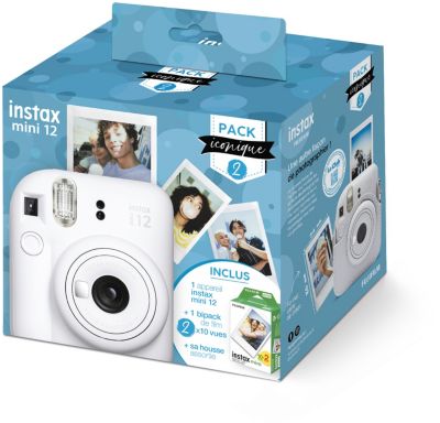 Appareil photo Instantané FUJIFILM Pack iconique instax mini 12 Blanc - Image 1
