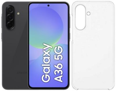 Smartphone SAMSUNG Pack A36 Noir 128Go 5G + Coque silicone - Image 1